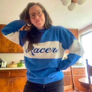 Vintage blue Racers sweatshirt